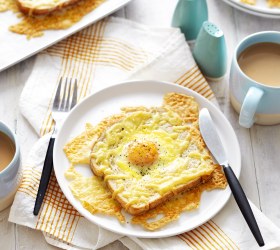 Baked Egg and Cheese Toasts