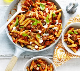 Tomato and Italian Sausage Penne
