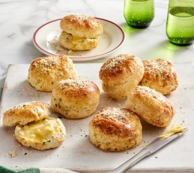 Air Fryer Garlic & Herb Parmesan Scones