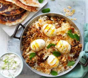 Indian Lamb Biryani with Eggs