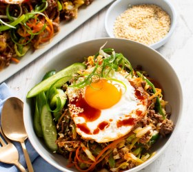 Korean Sesame Beef Noodles