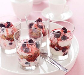 Crunchy Cherry Breakfast Yoghurt