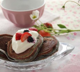 Buckwheat Blueberry Protein Pikelets