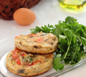 Mushroom & Capsicum Mini Omelettes