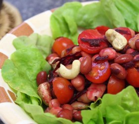 Red Carrot, Cherry Tomato & Cashew Salad