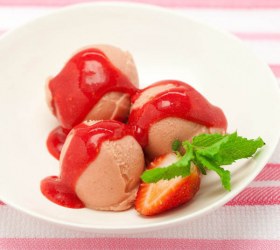 Strawberry Yoghurt Sorbet