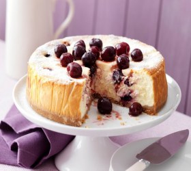 Baked Cherry Cheesecake