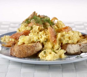 Smoked Trout Scrambled Eggs