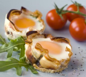 Pancetta and Egg Muffins