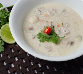 Thai Chicken Coconut Noodle Soup