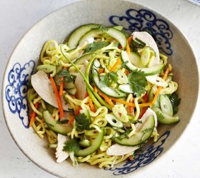 Chicken & Noodle Salad with Lime & Soy Dressing