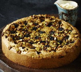 Burnt Butter, Blackberry and Pistachio Torte