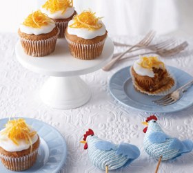 Gluten Free Ginger & Carrot Easter Cupcakes