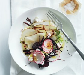 Roasted Beetroot, Radish and Pear Salad