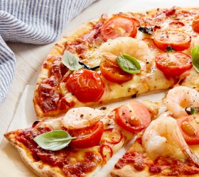 Chilli Prawn and Tomato Pizza