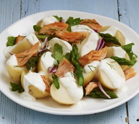 Potato and Salmon Salad with Dill Dressing