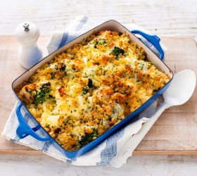 Crunchy Vegetable Gratin with Bechamel Sauce