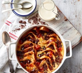 Choc-Orange Bread and Butter Pudding