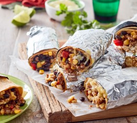 30-minute Beef and Rice Burritos