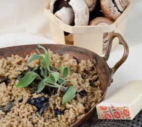 Wild Forest Mushroom Risotto with Sage Burnt Butter