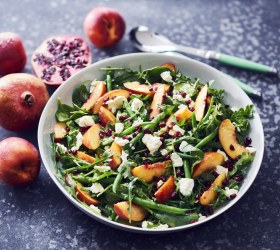 Rocket, Spinach and Nectarine Salad