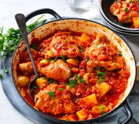 Chicken, Chorizo and Tomato Casserole