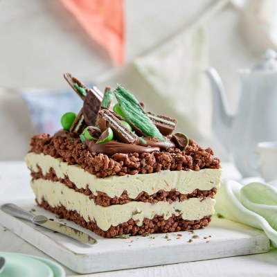 Try this Choc-Mint Crackle Lasagne