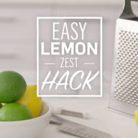 How to zest a lemon with a cheese grater