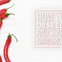 How to deseed and slice chillies