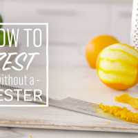 How to zest without a zester or grater