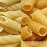 What's the difference between penne and rigatoni?