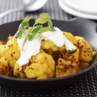 Indian Butter Spiced Potatoes and Cauliflower