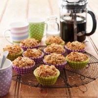 Banana Muffins with Almond Crumble