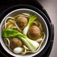 Asian Style Turkey Meatball Soup