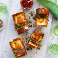 Baguette Baked Eggs