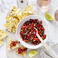 Spicy Strawberry and Jalapeno Salsa