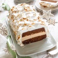 Christmas Gingerbread Bombe Alaska