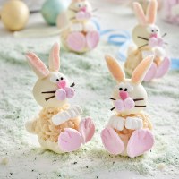 White Crackle Bunnies