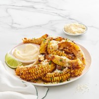 Air Fryer Parmesan Corn Ribs