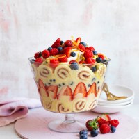 Easy Custard Berry Trifle