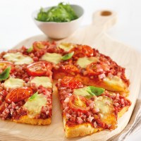 Bacon and Baby Bocconcini Pizza