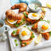 Egg and Smoked Trout Croissants