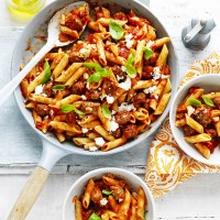 Tomato and Italian Sausage Penne