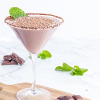 Chocolate Mint Martini Mocktail