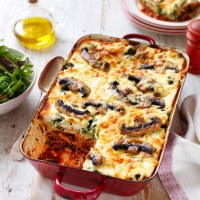 Lentil, Mushroom and Spinach Lasagne