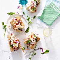Asian Style Chicken and Slaw Baguettes
