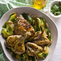 Chargrilled Chicken with Zucchini and Spring Onions
