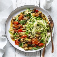 Zoodle and Mushroom salad