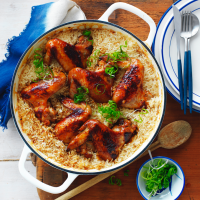 One-pot Teriyaki Chicken Wings with Rice