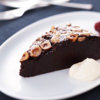 Baked Chocolate Hazelnut Mousse Cake